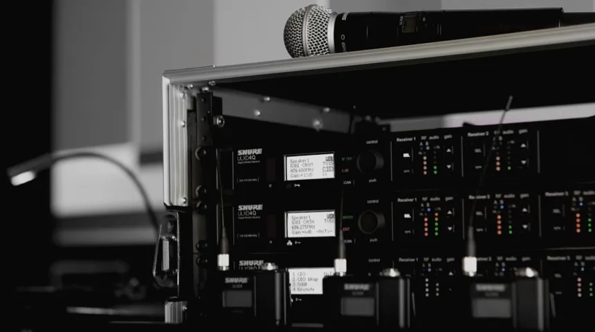 Shure stüdyo mikrofonu